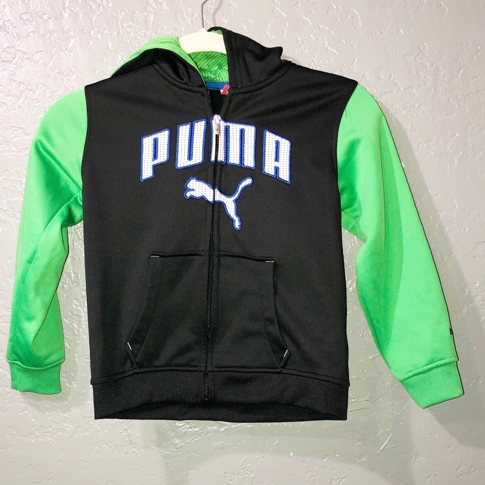(Set) Puma zip jacket and hoodie with pants.